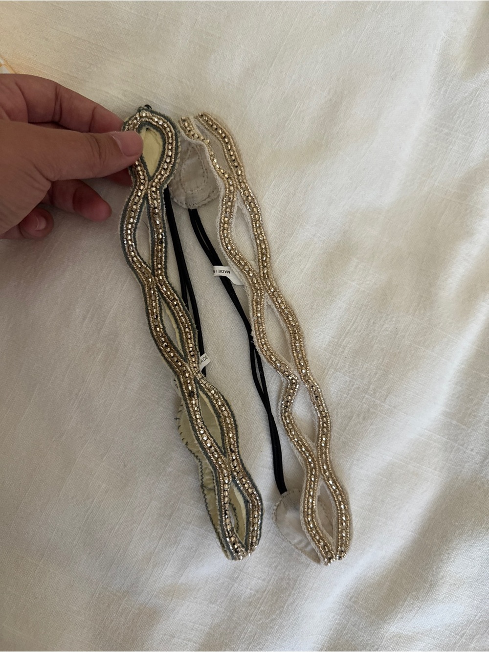 Lot of 2 beaded Headbands from Anthropologie NWT